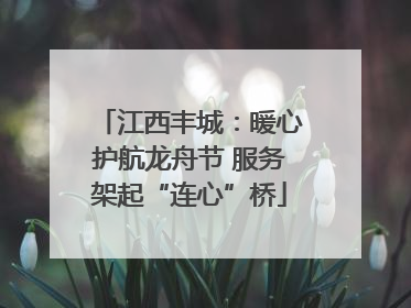 江西丰城：暖心护航龙舟节 服务架起“连心”桥