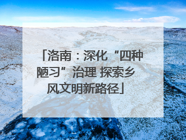 洛南：深化“四种陋习”治理 探索乡风文明新路径