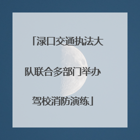 渌口交通执法大队联合多部门举办驾校消防演练