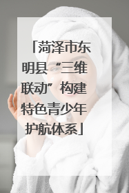 菏泽市东明县“三维联动”构建特色青少年护航体系