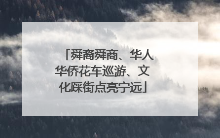 舜裔舜商、华人华侨花车巡游、文化踩街点亮宁远