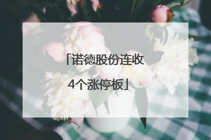 诺德股份连收4个涨停板