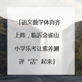 语文数学体育齐上阵，临沂金雀山小学乐考让素养测评“活”起来