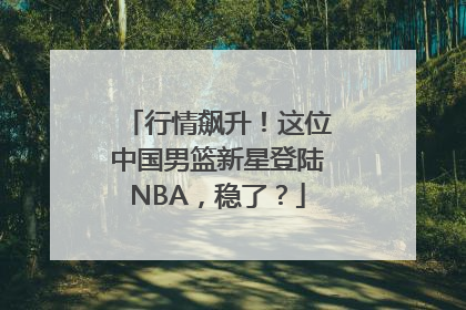 行情飙升！这位中国男篮新星登陆NBA，稳了？