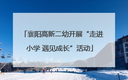 襄阳高新二幼开展“走进小学 遇见成长”活动
