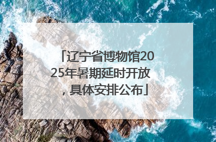 辽宁省博物馆2025年暑期延时开放，具体安排公布