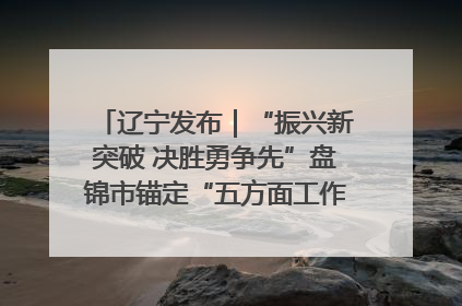 辽宁发布｜“振兴新突破 决胜勇争先”盘锦市锚定“五方面工作”力争全年地区生产总值增长5.5%左右