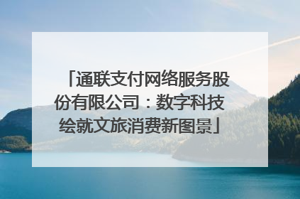 通联支付网络服务股份有限公司：数字科技绘就文旅消费新图景