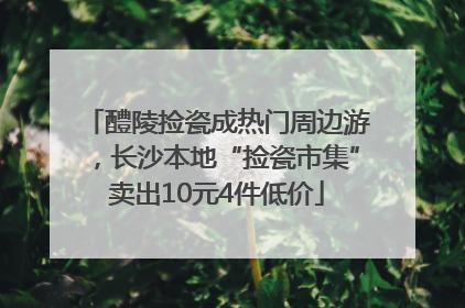 醴陵捡瓷成热门周边游，长沙本地“捡瓷市集”卖出10元4件低价