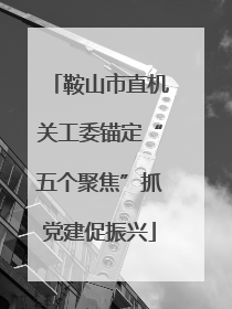 鞍山市直机关工委锚定“五个聚焦”抓党建促振兴