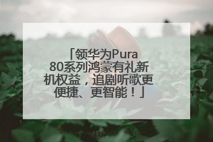 领华为Pura 80系列鸿蒙有礼新机权益，追剧听歌更便捷、更智能！