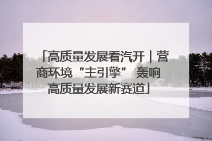 高质量发展看汽开｜营商环境“主引擎” 轰响高质量发展新赛道