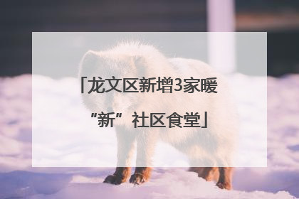 龙文区新增3家暖“新”社区食堂