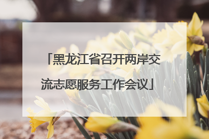 黑龙江省召开两岸交流志愿服务工作会议