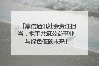 鼎信通讯社会责任担当，携手共筑公益事业与绿色低碳未来