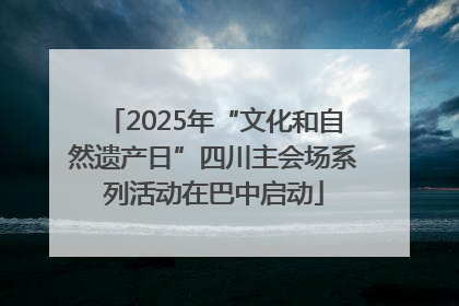 2025年“文化和自然遗产日”四川主会场系列活动在巴中启动