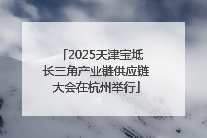 2025天津宝坻长三角产业链供应链大会在杭州举行