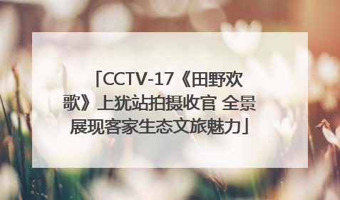 CCTV-17《田野欢歌》上犹站拍摄收官 全景展现客家生态文旅魅力
